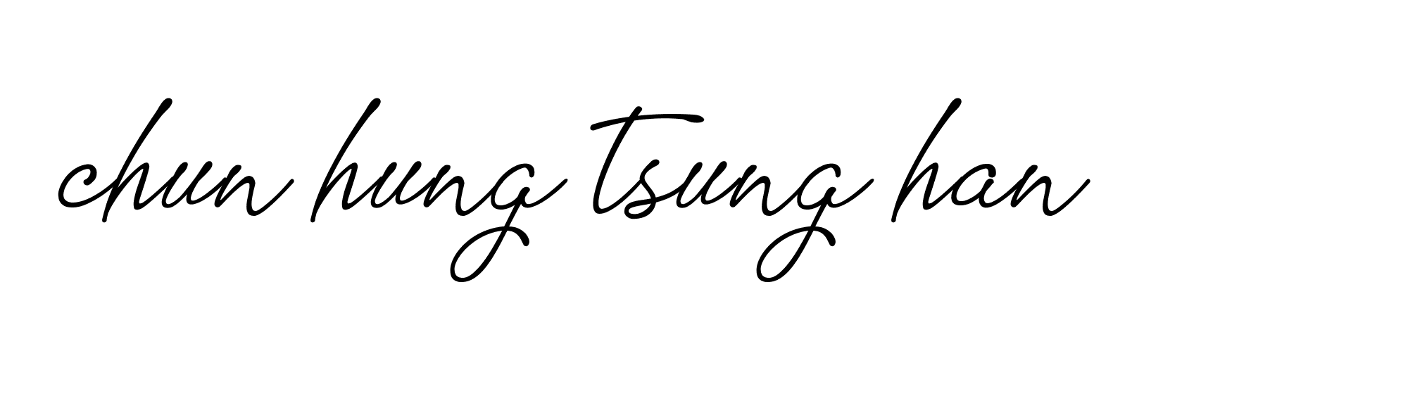 Signature of chun-hung-tsung-han