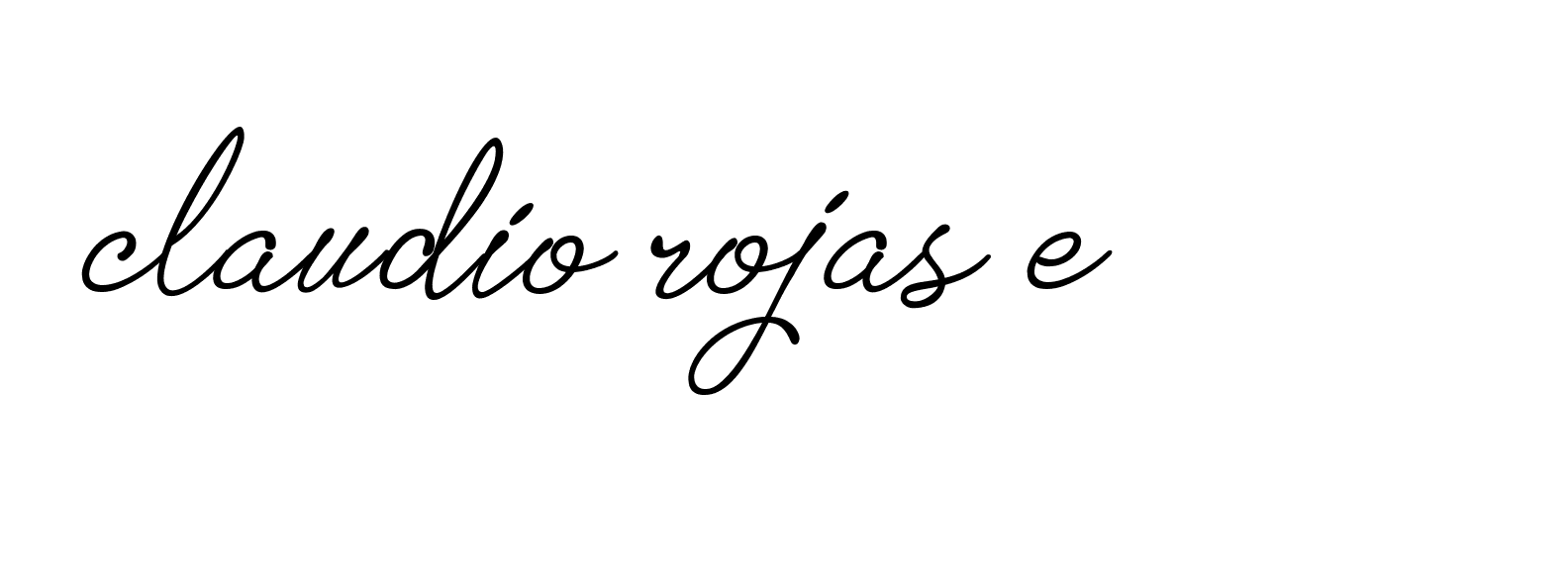 Signature of claudio-rojas-e