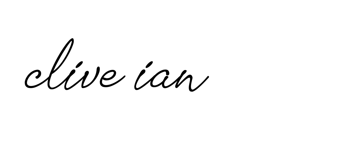 Signature of clive-ian