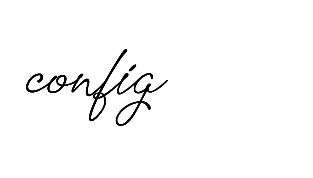 Signature of config