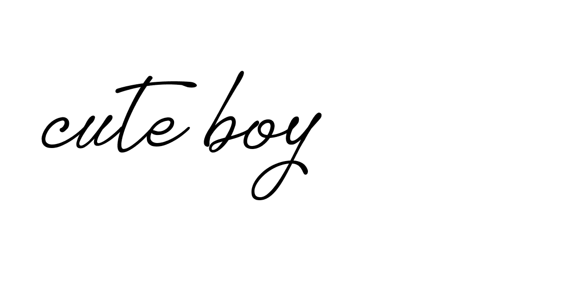 Signature of cute-boy