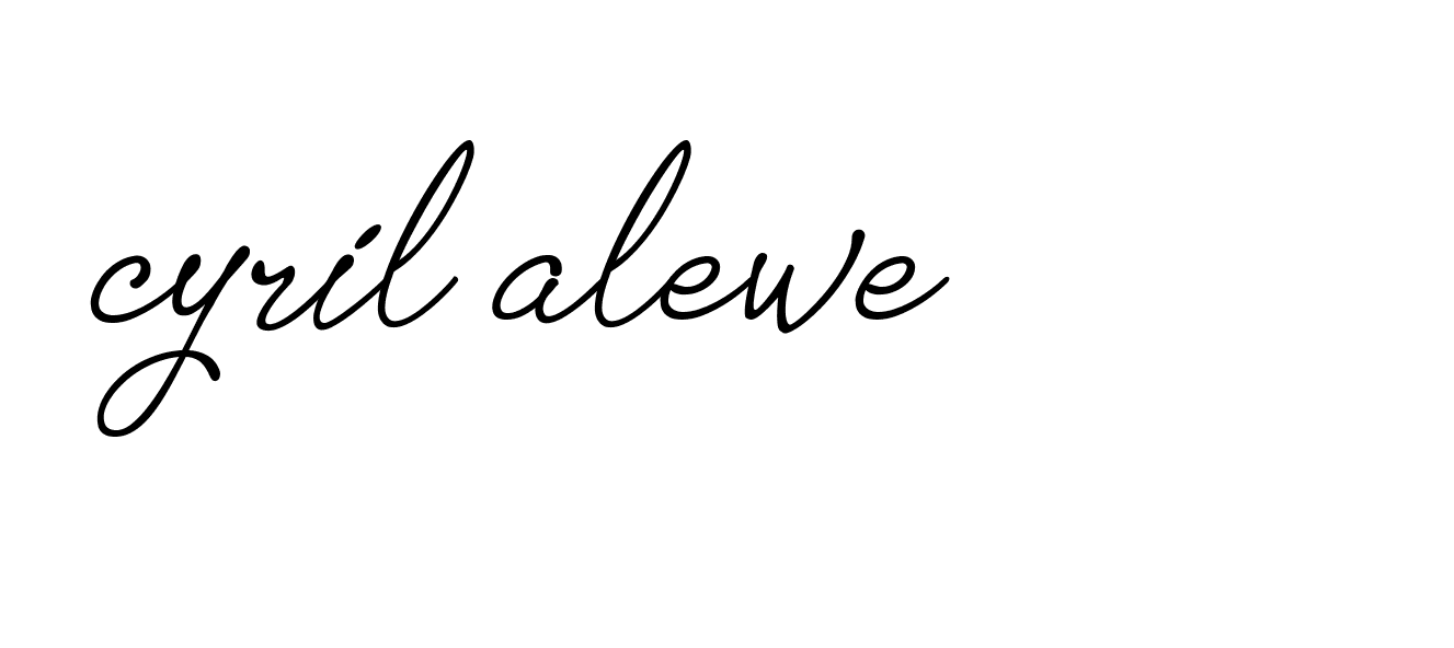 Signature of cyril-alewe