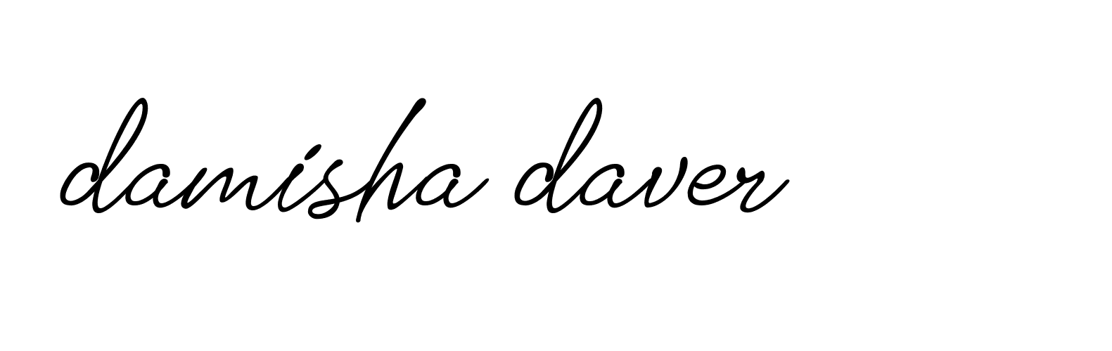 Signature of damisha-daver