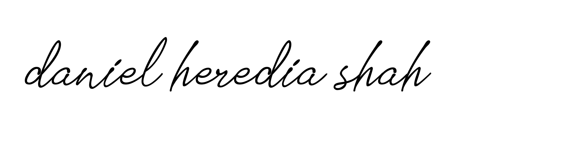 Signature of daniel-heredia-shah