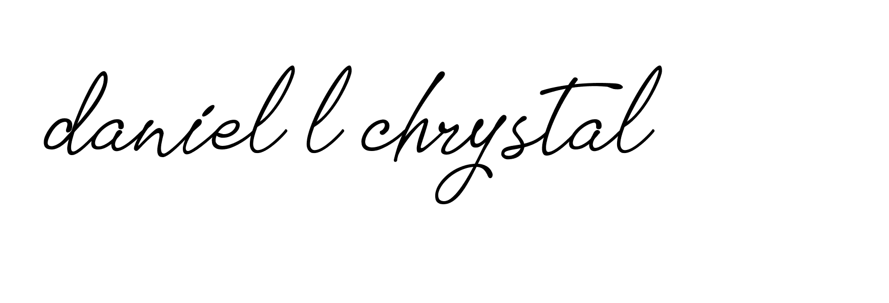 Signature of daniel-l-chrystal