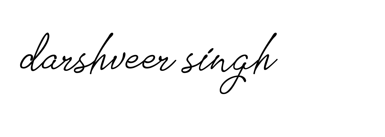 Signature of darshveer-singh