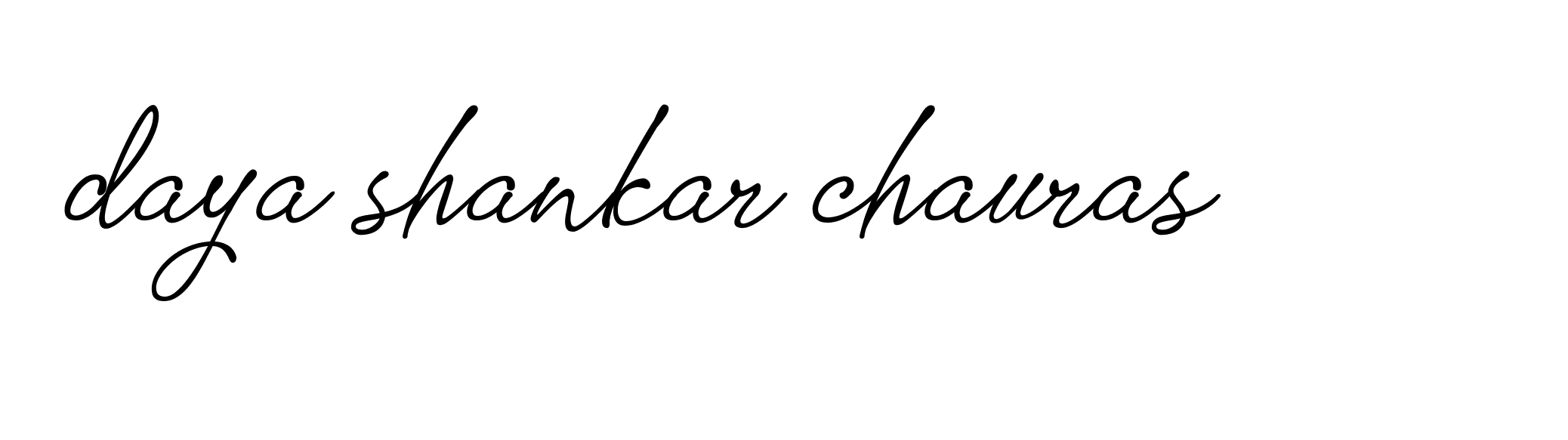 Signature of daya-shankar-chauras