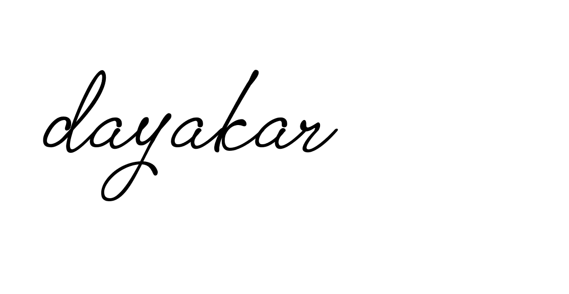 Signature of dayakar