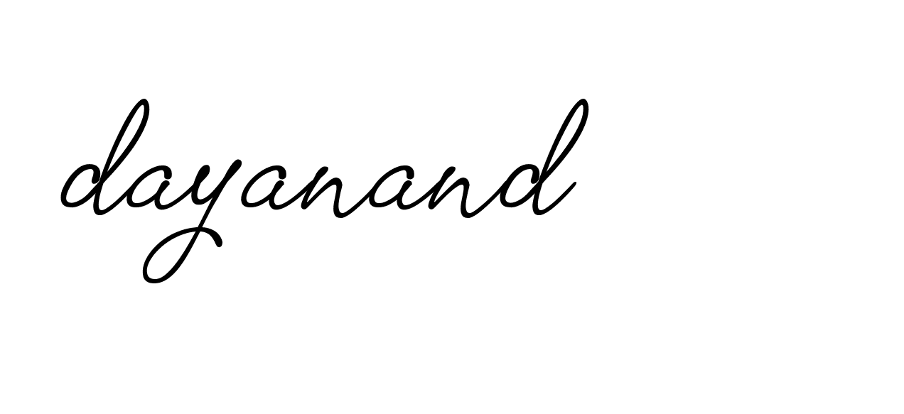 Signature of dayanand