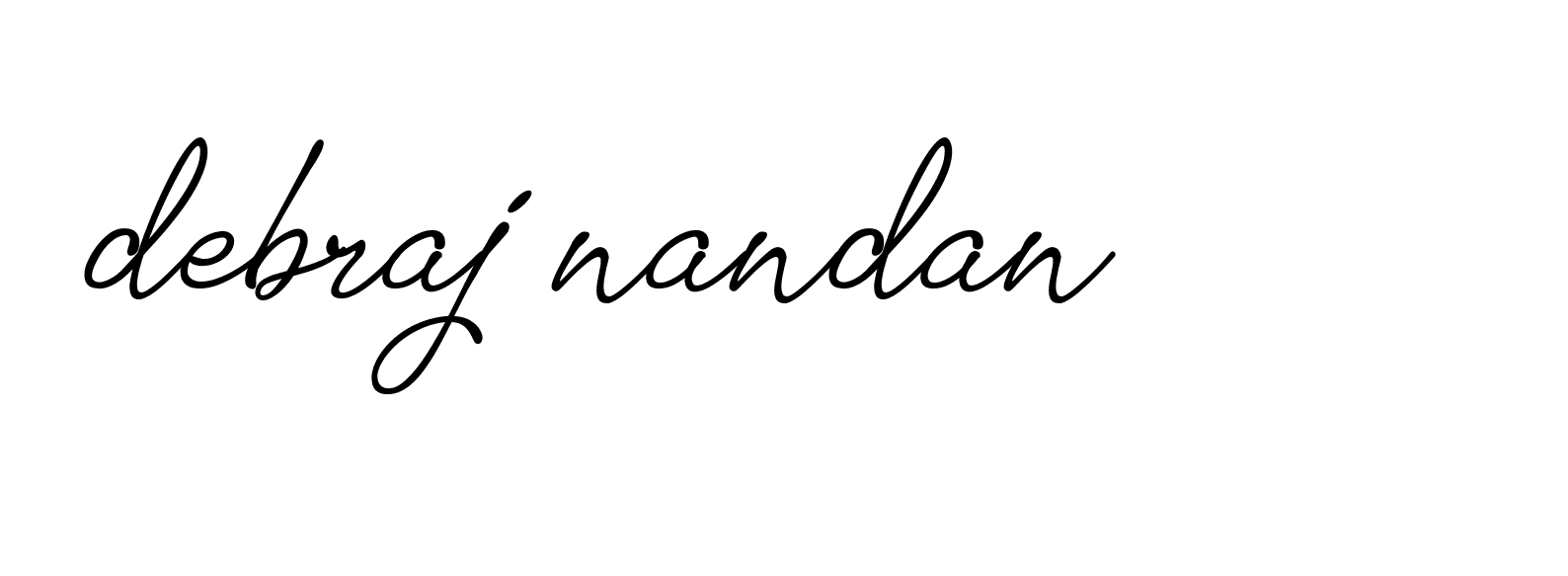 Signature of debraj-nandan