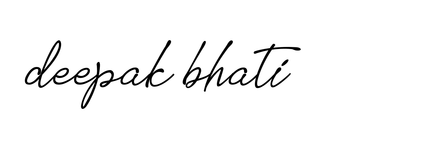 Signature of deepak-bhati-