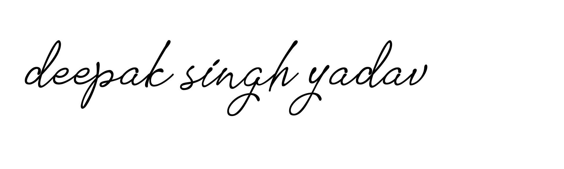 Signature of deepak-singh-yadav