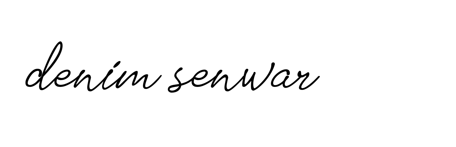 Signature of denim-senwar