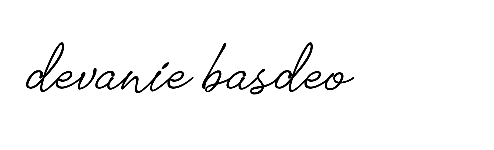 Signature of devanie-basdeo