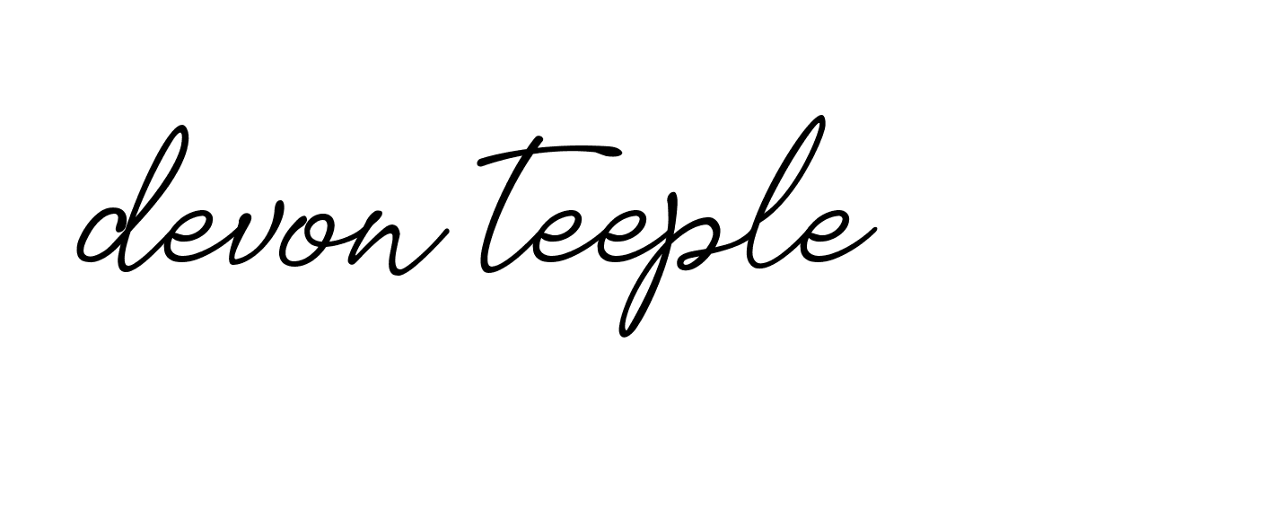 Signature of devon-teeple