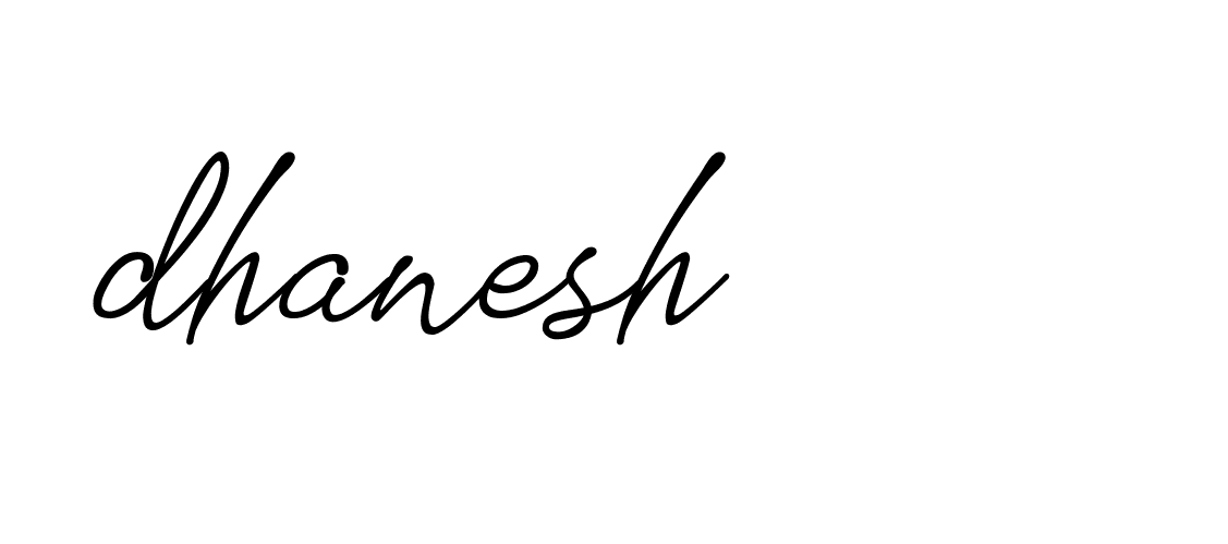 Signature of dhanesh