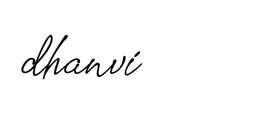 Signature of dhanvi-