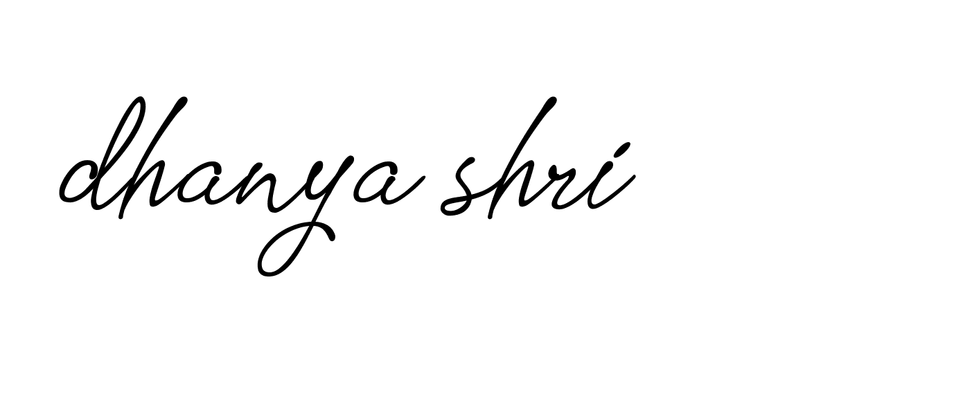 Signature of dhanya-shri