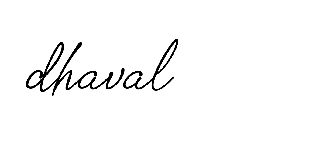 Signature of dhaval