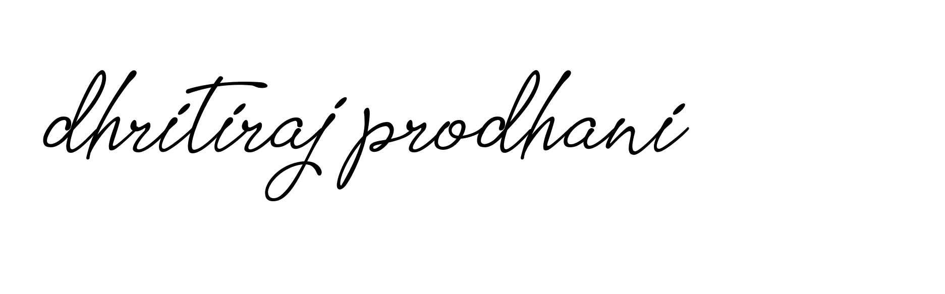 Signature of dhritiraj-prodhani-