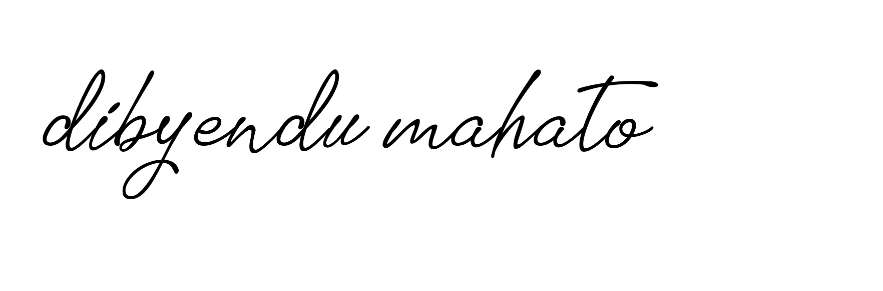 Signature of dibyendu-mahato