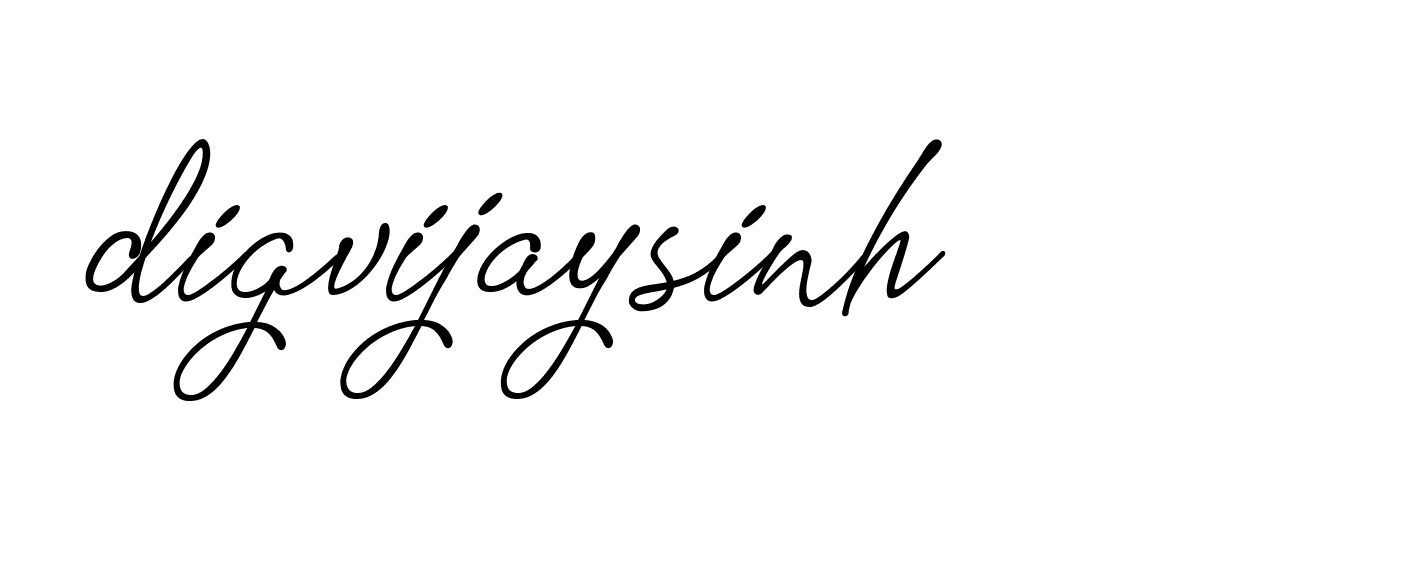 Signature of digvijaysinh