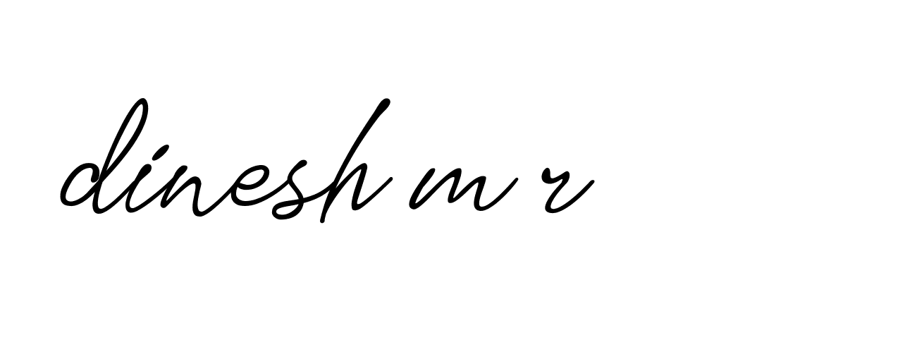 Signature of dinesh-m-r