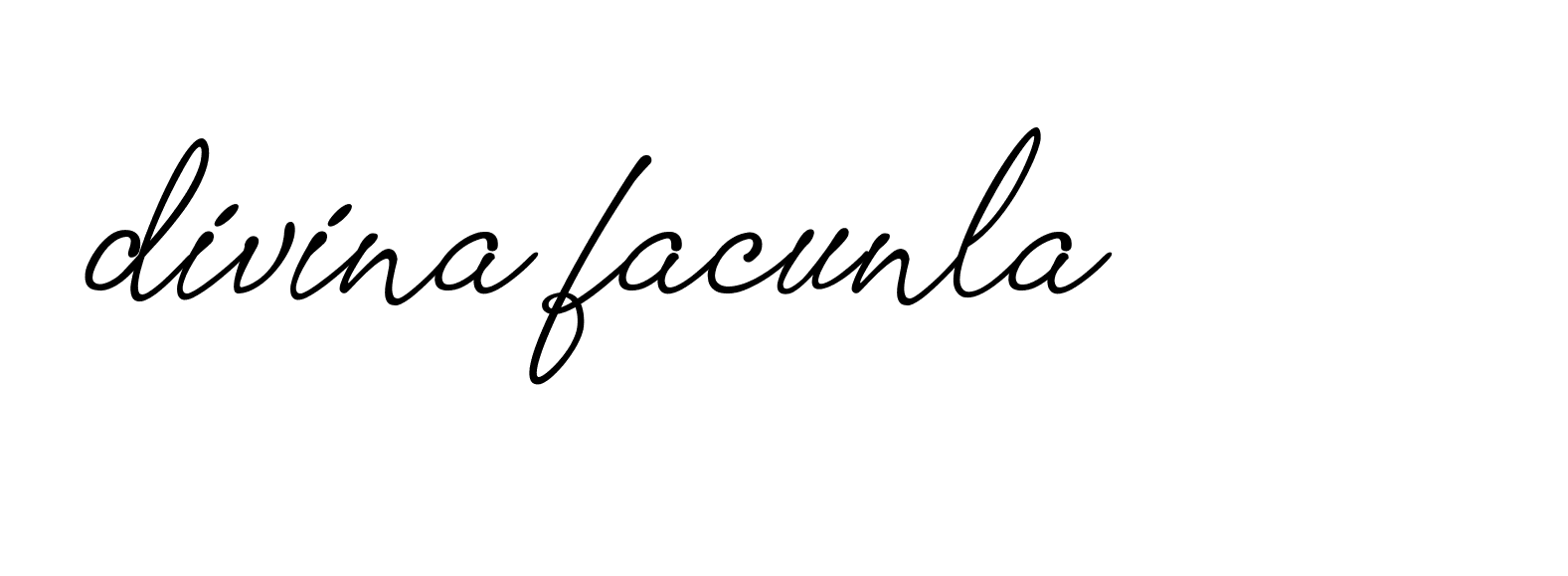 Signature of divina-facunla