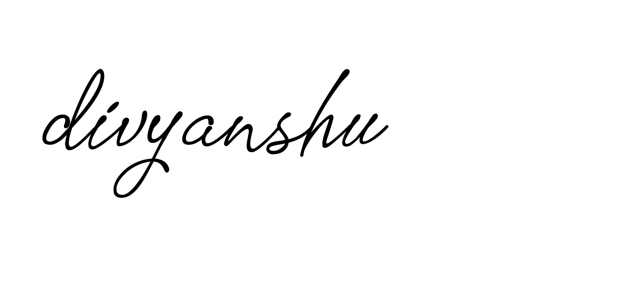 Signature of divyanshu-