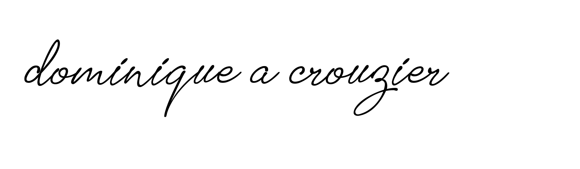 Signature of dominique-a-crouzier