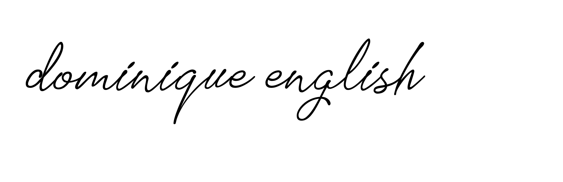 Signature of dominique-english