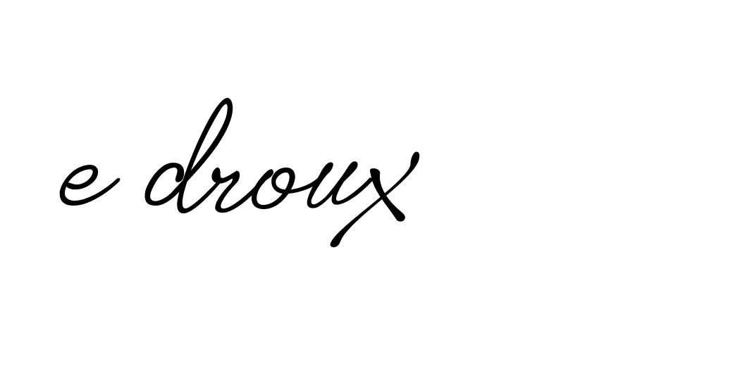 Signature of e-droux