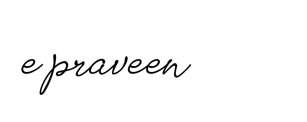 Signature of e-praveen