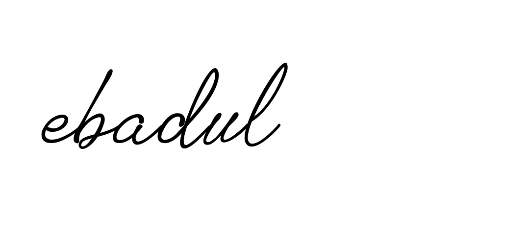 Signature of ebadul-