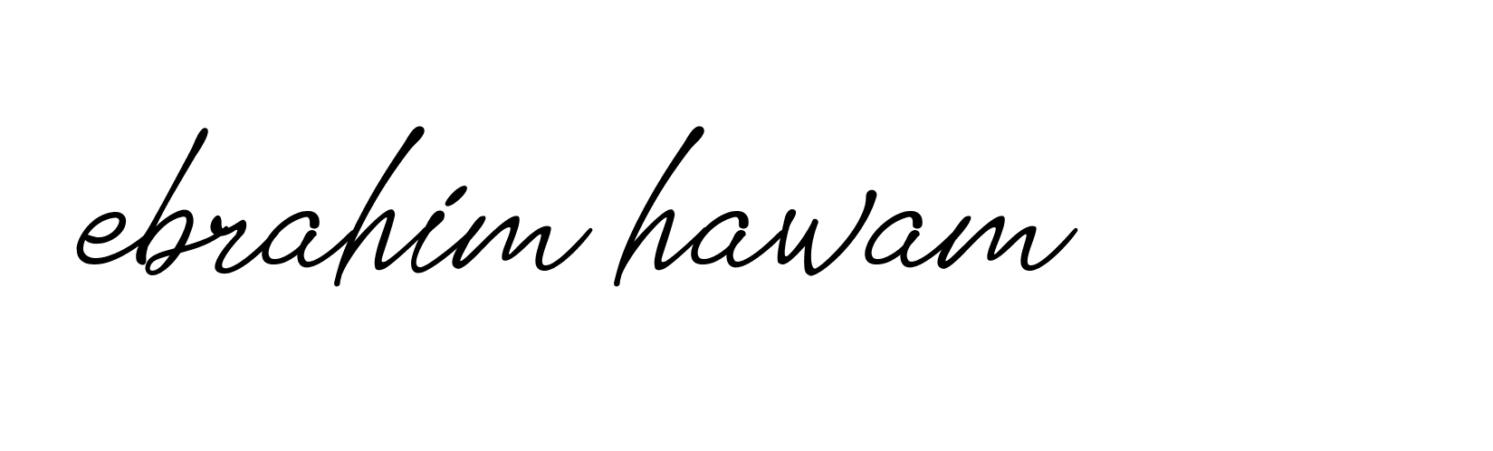 Signature of ebrahim-hawam