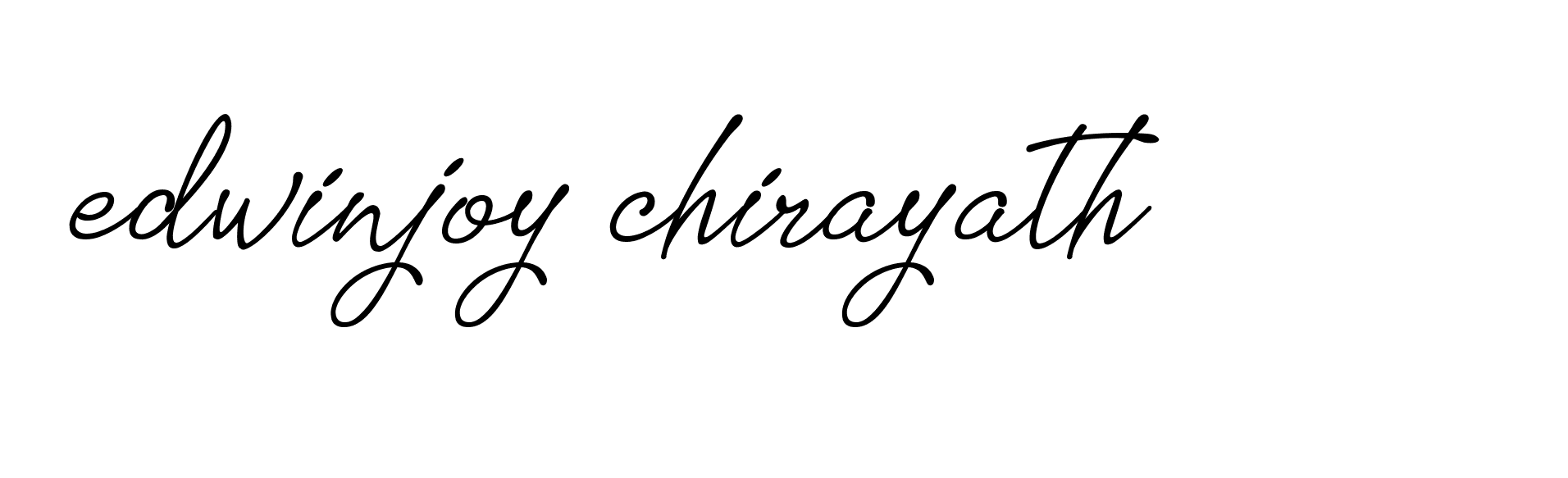 Signature of edwinjoy-chirayath-