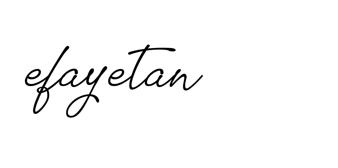 Signature of efayetan