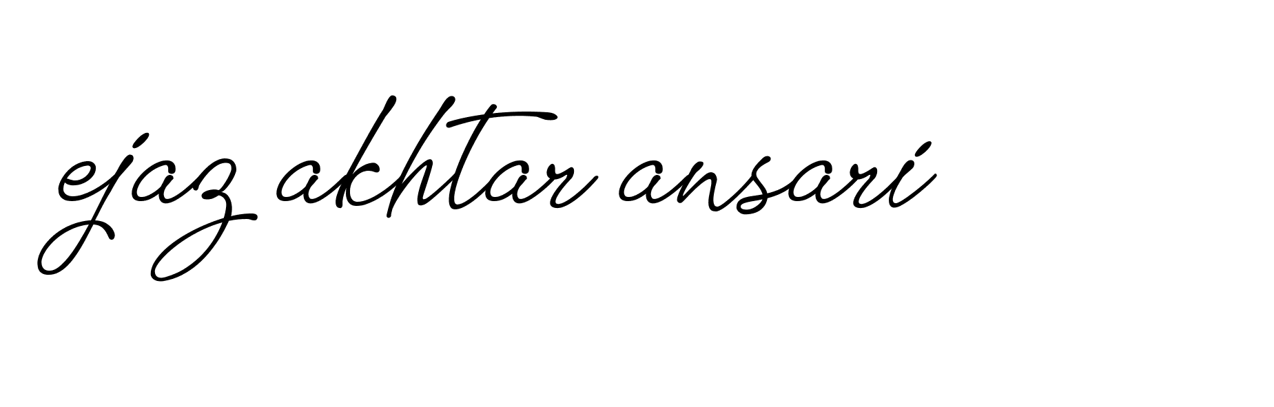 Signature of ejaz-akhtar-ansari