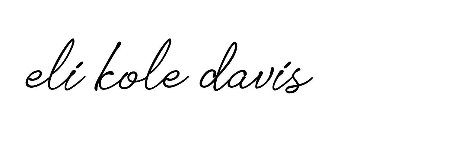 Signature of eli-kole-davis