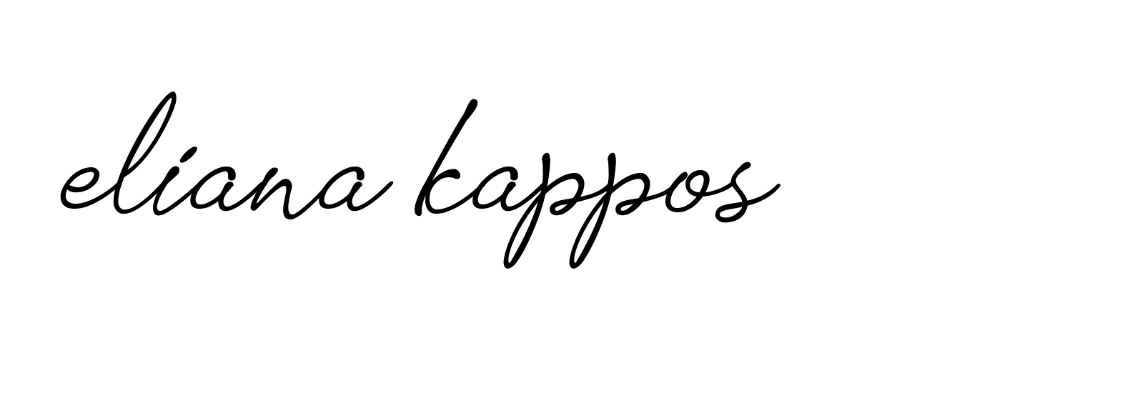 Signature of eliana-kappos-