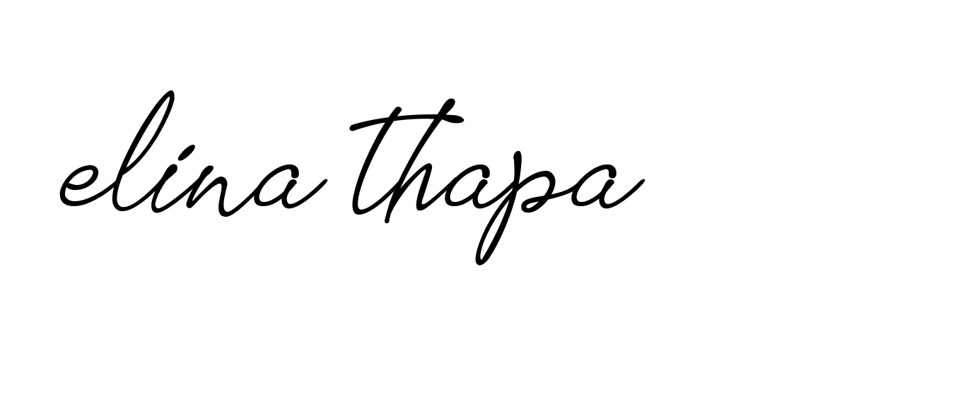 Signature of elina-thapa