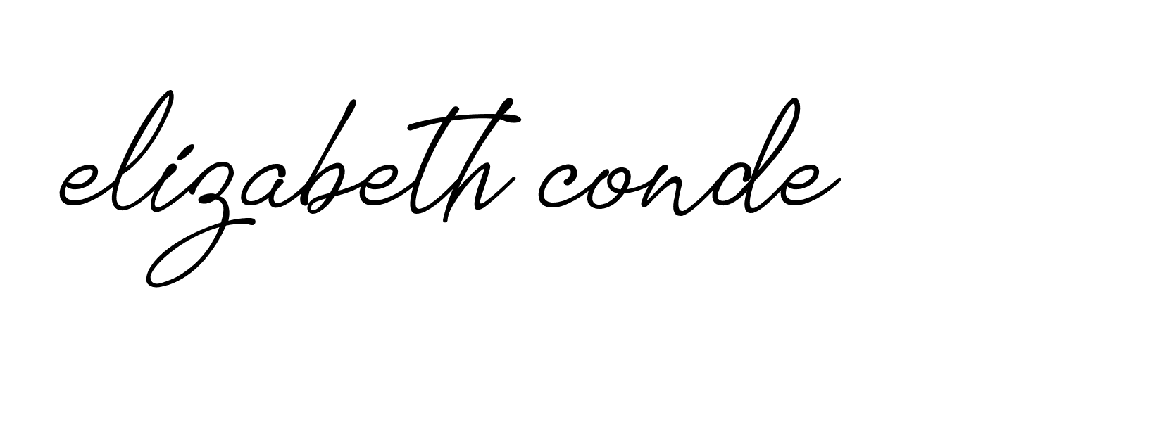 Signature of elizabeth-conde