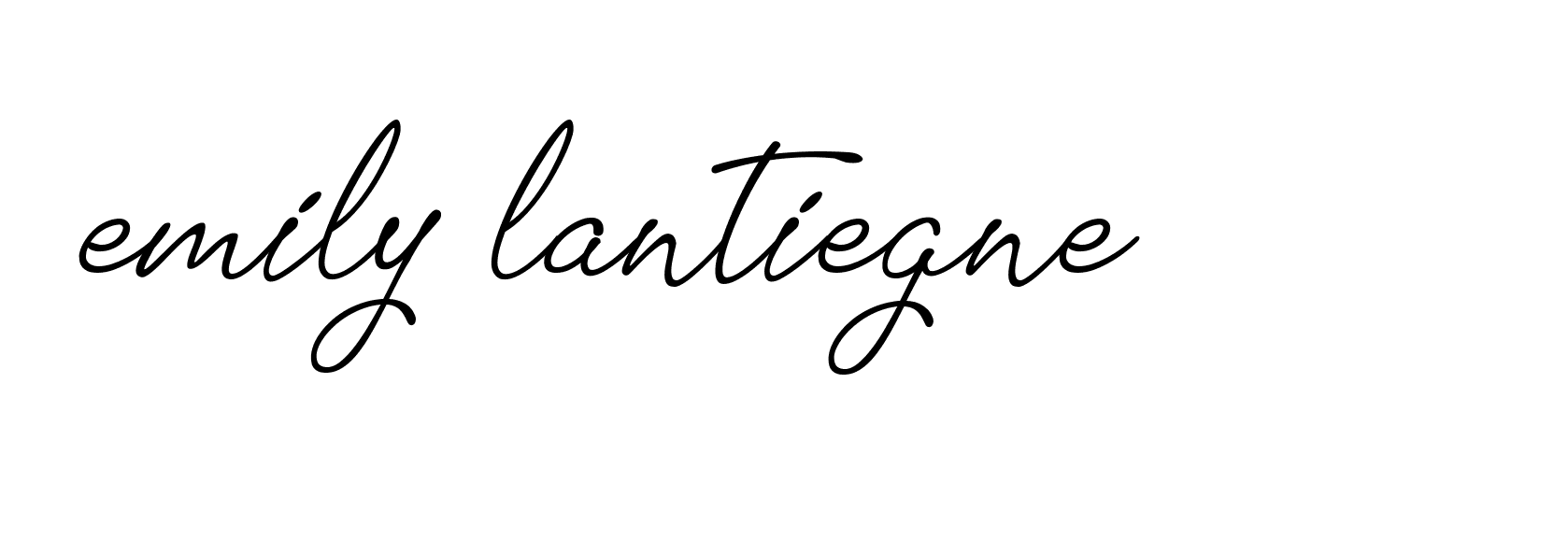 Signature of emily-lantiegne