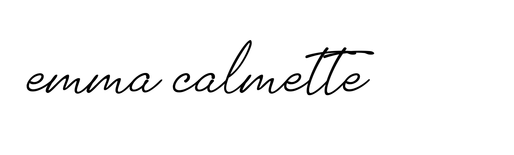 Signature of emma-calmette