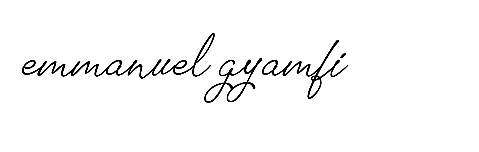 Signature of emmanuel-gyamfi-