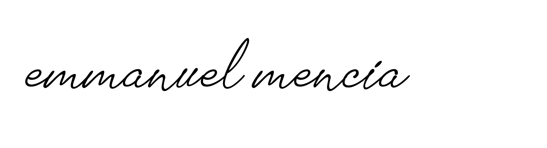 Signature of emmanuel-mencia