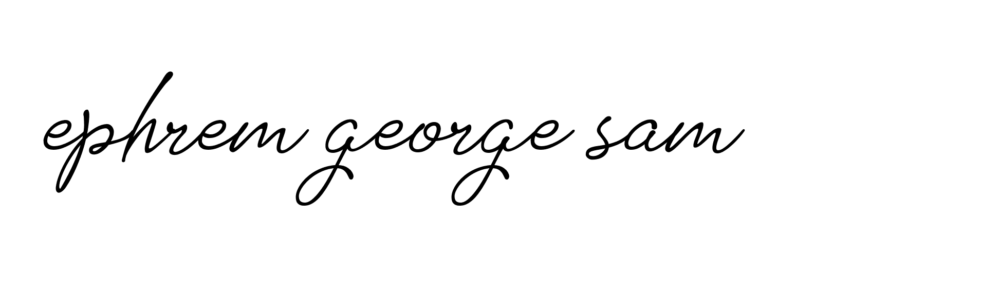 Signature of ephrem-george-sam