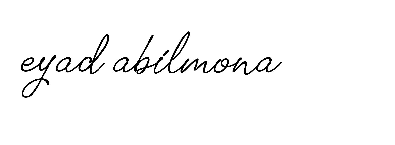 Signature of eyad-abilmona