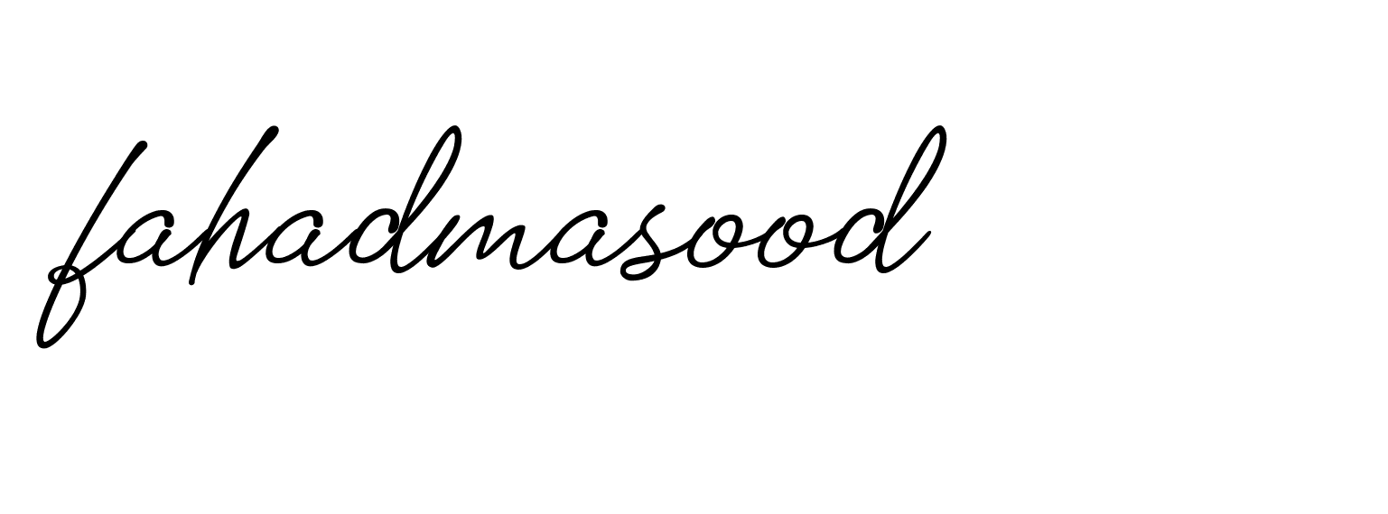 Signature of fahadmasood