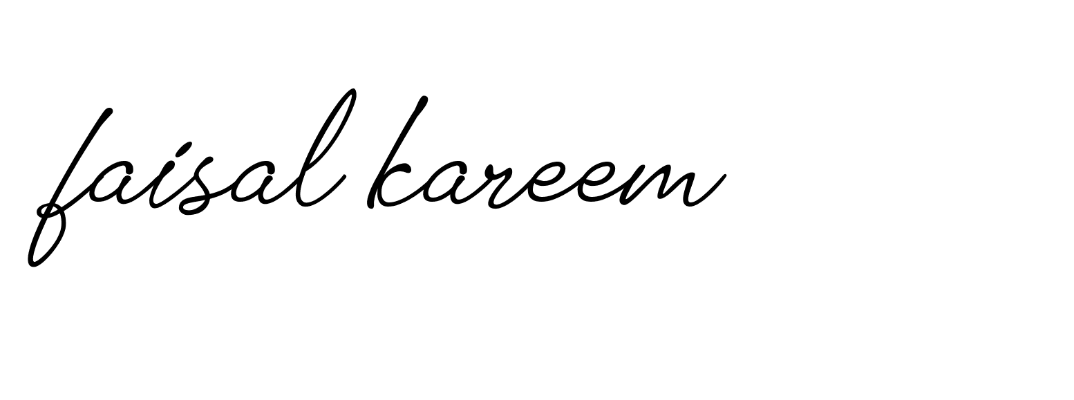 Signature of faisal-kareem